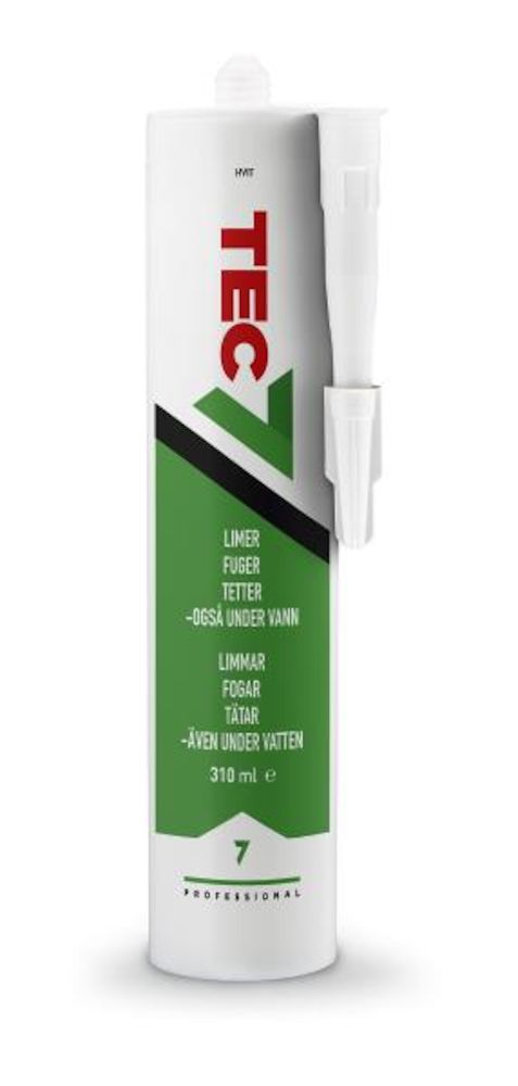 Tec7 Lim / Tett / Fugemasse Hvit 310 ml