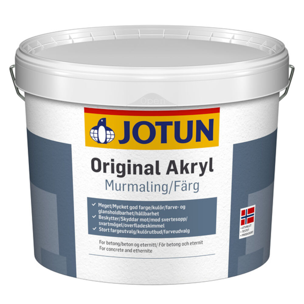 Original Akryl Murmaling Hvit - base 10 l