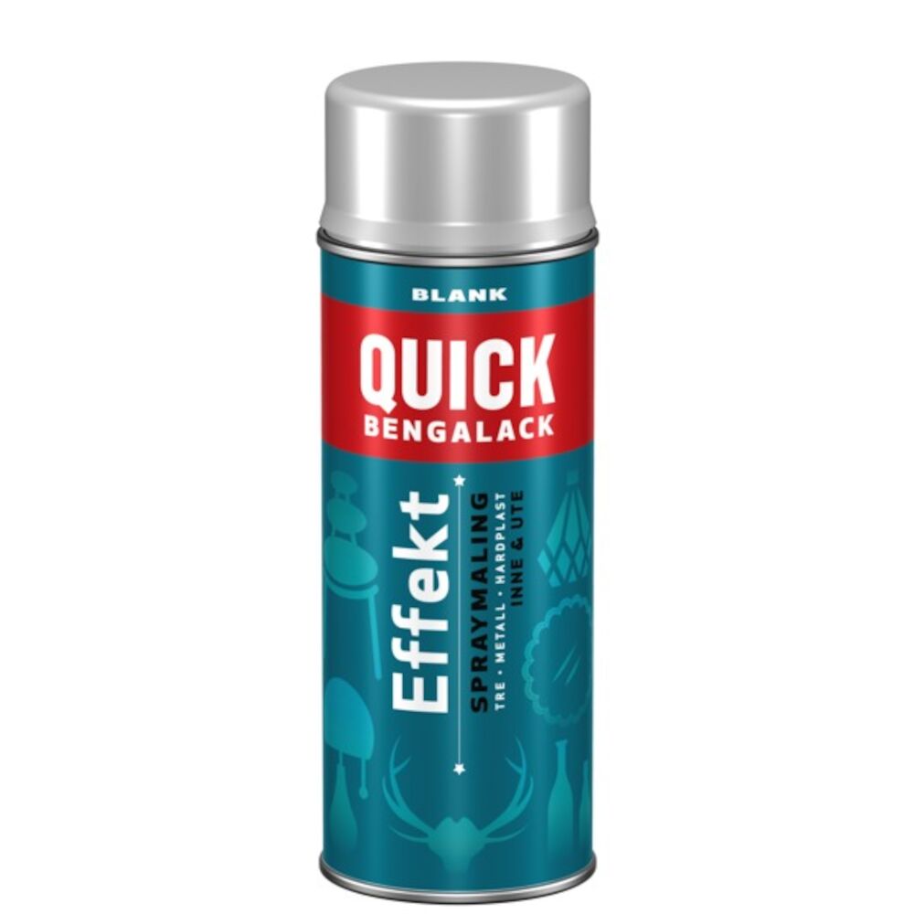 Quick Bengalack Effektspray Sølv Metallic 400 ml