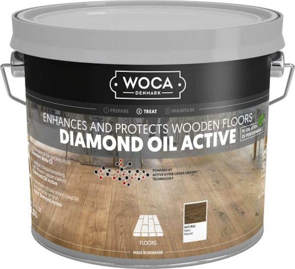 Woca Diamond Tregulvolje Natural 2,5 l