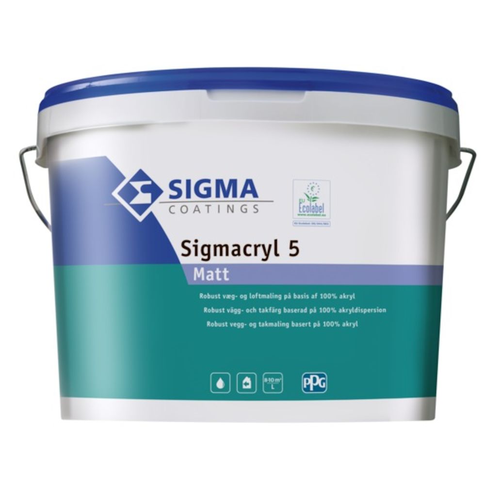 Sigmacryl 05 Coatings 0502-Y Egghvit 10 l
