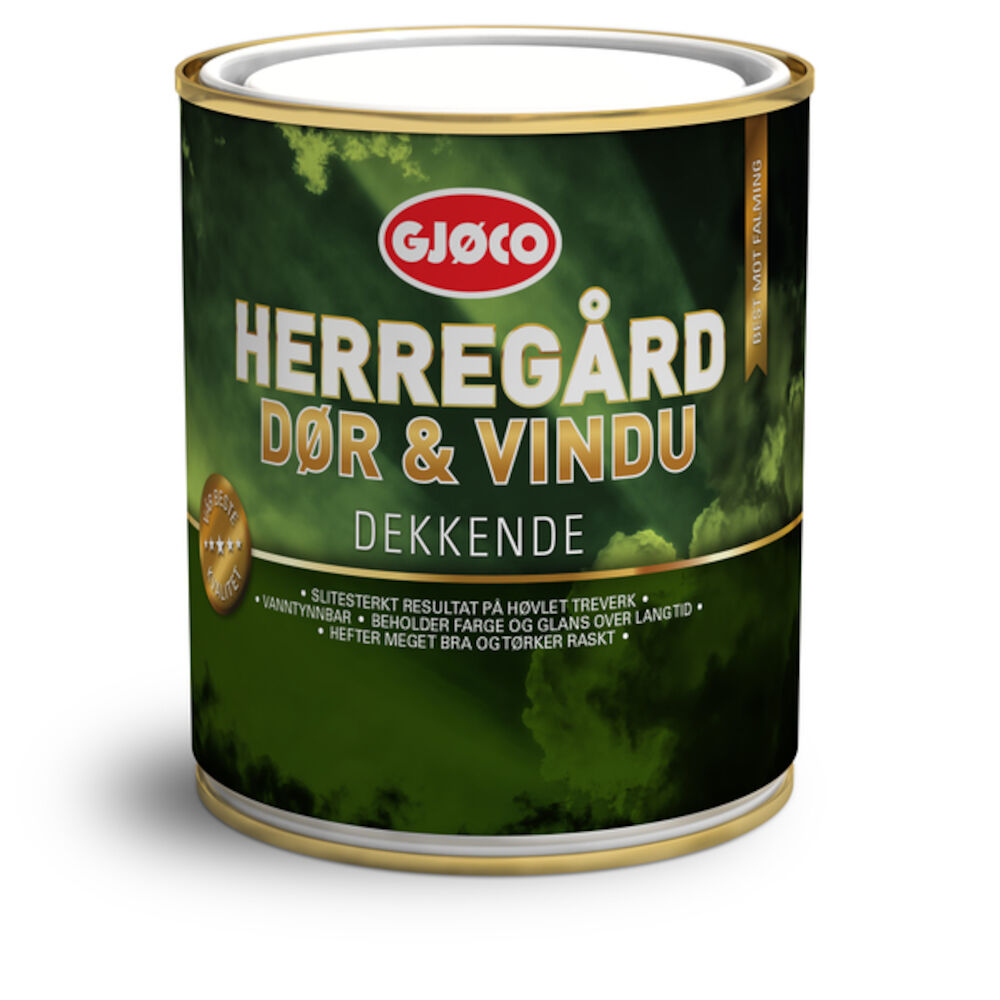 Gjøco Dør & Vindusmaling Hvit 0,68 l