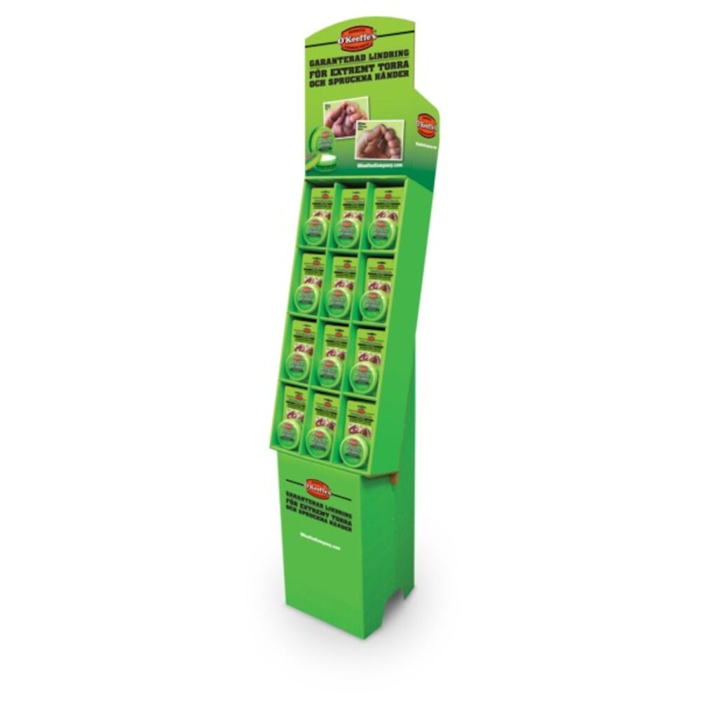 O´Keefes Håndkrem Gulvdisplay A48