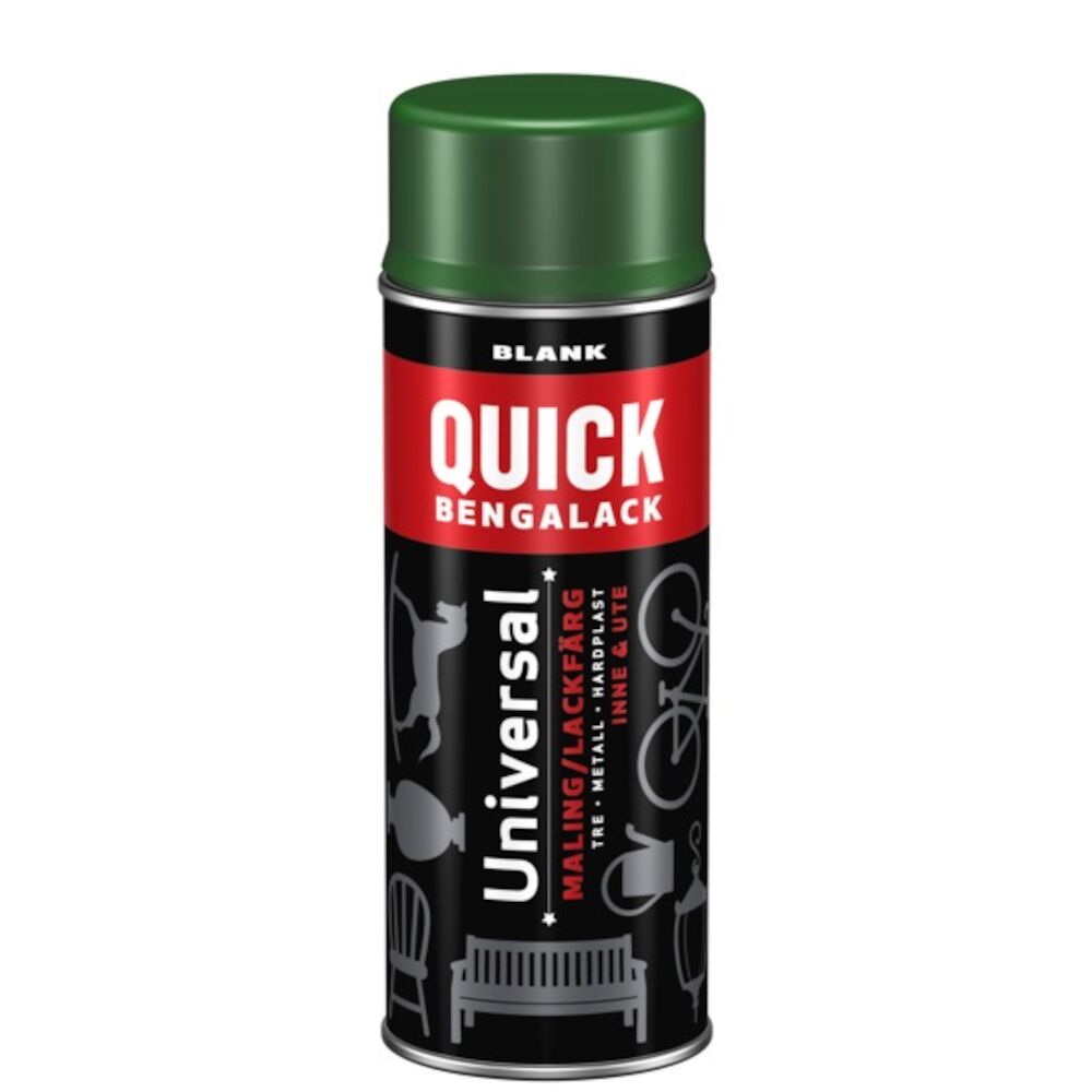 Quick Bengalack Spray Bladgrønn Blank 400 ml