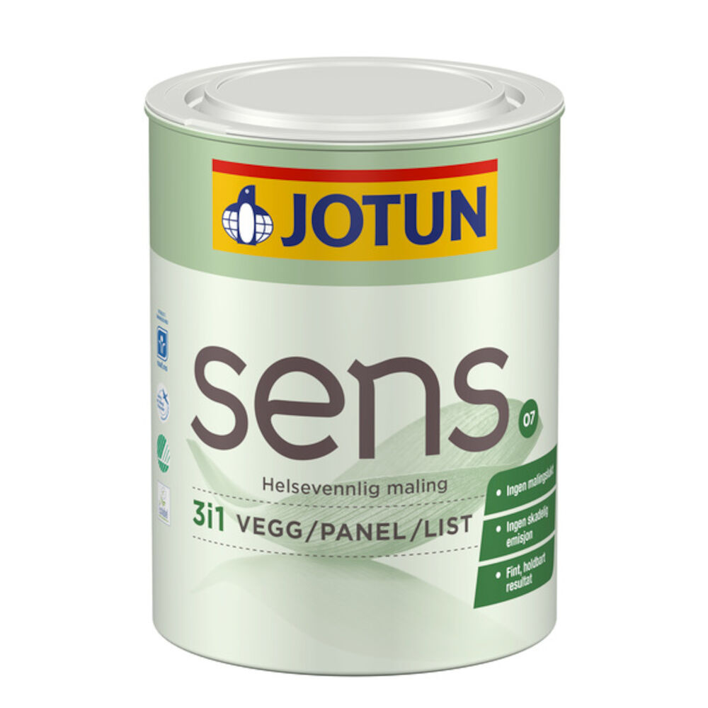 Sens 3i1 Vegg/Panel/List 07 Hvit - base 0,68 l