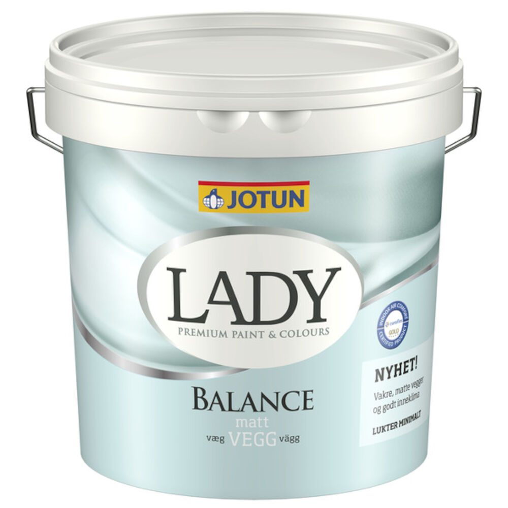 Lady Balance Veggmaling - Hvit base 2,7 l
