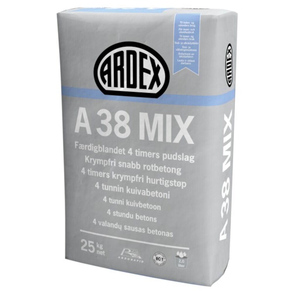 Ardex A38 Mix Hurtigstøp 25 kg