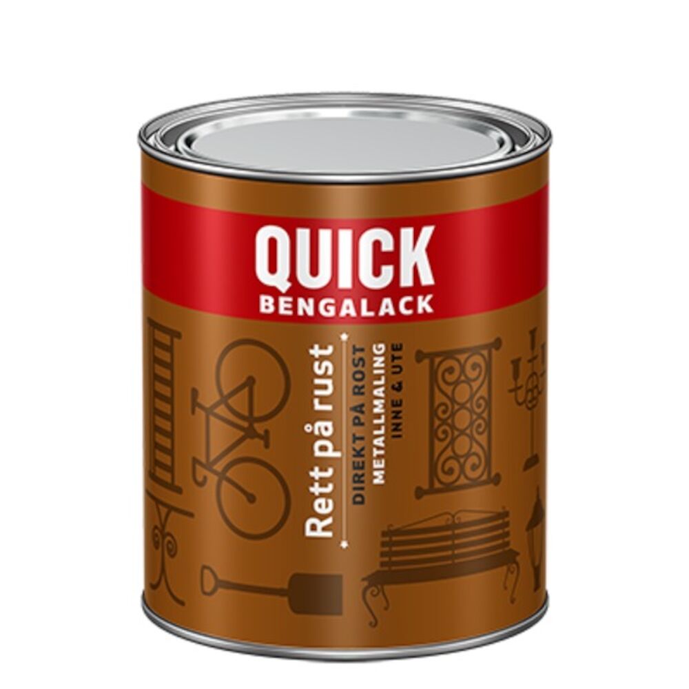 Quick Bengalack Rett På Rust A-Base 0,68 l