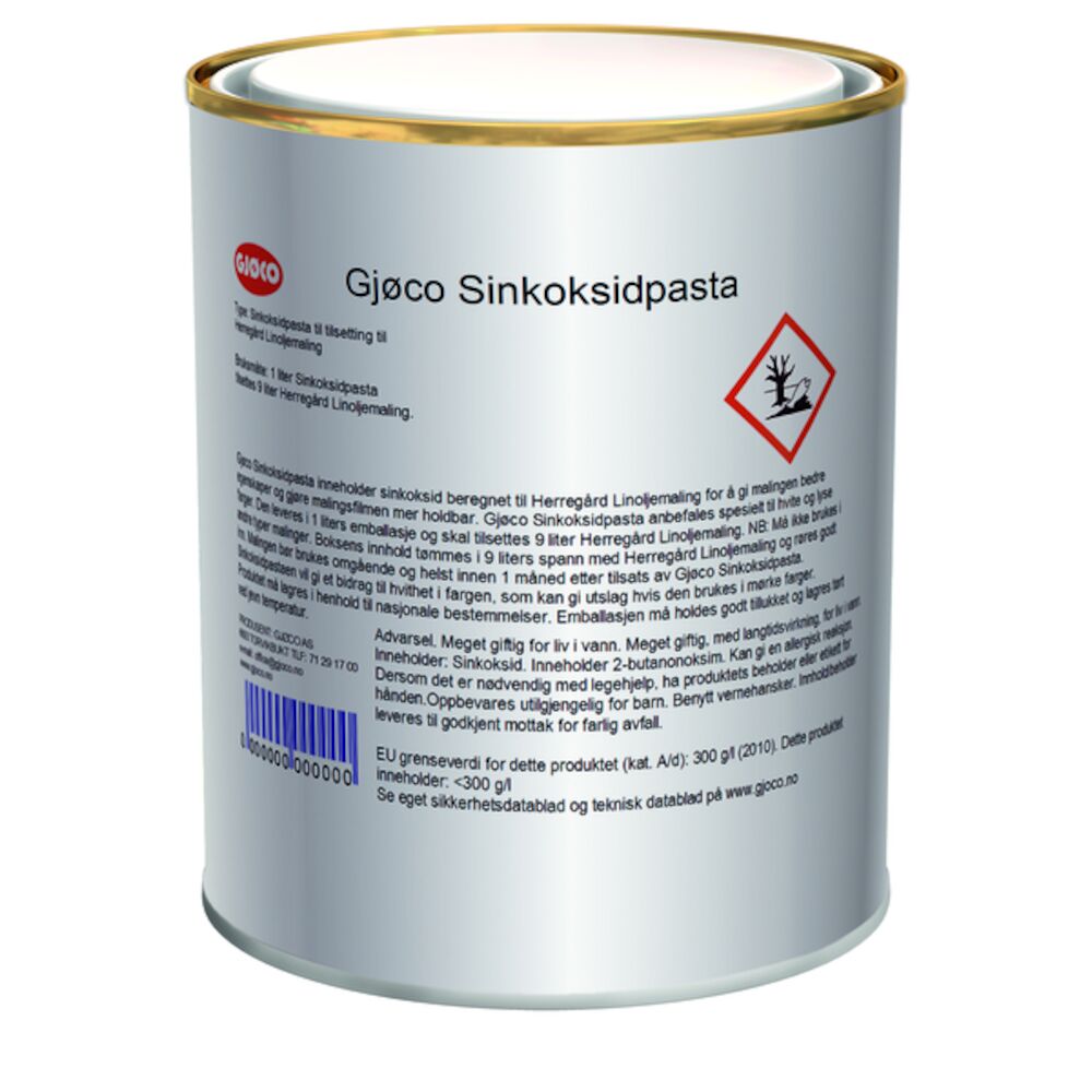 Gjøco Sinkoksidpasta Lino 1 l