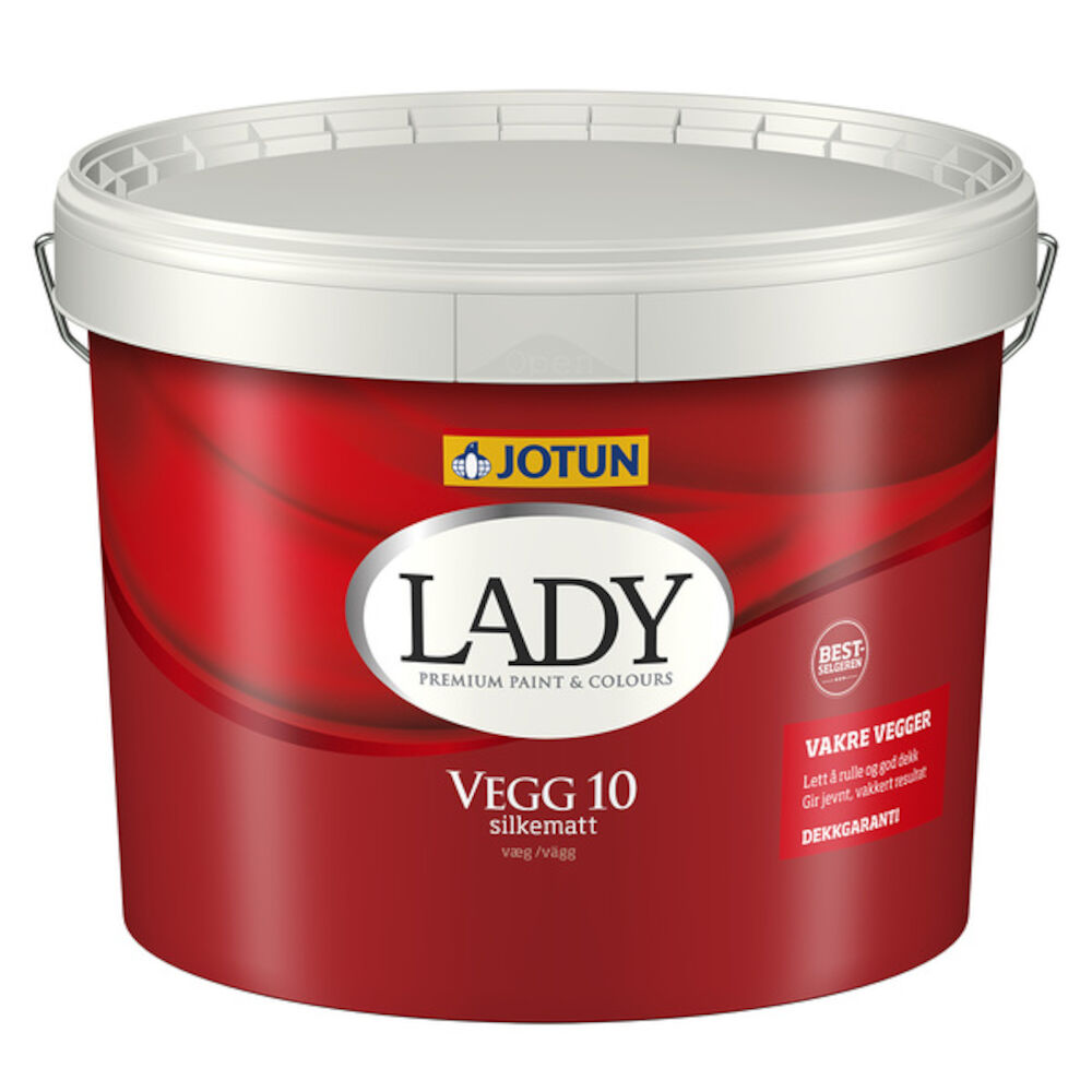 Lady Vegg 10 Hvit - base 9 l