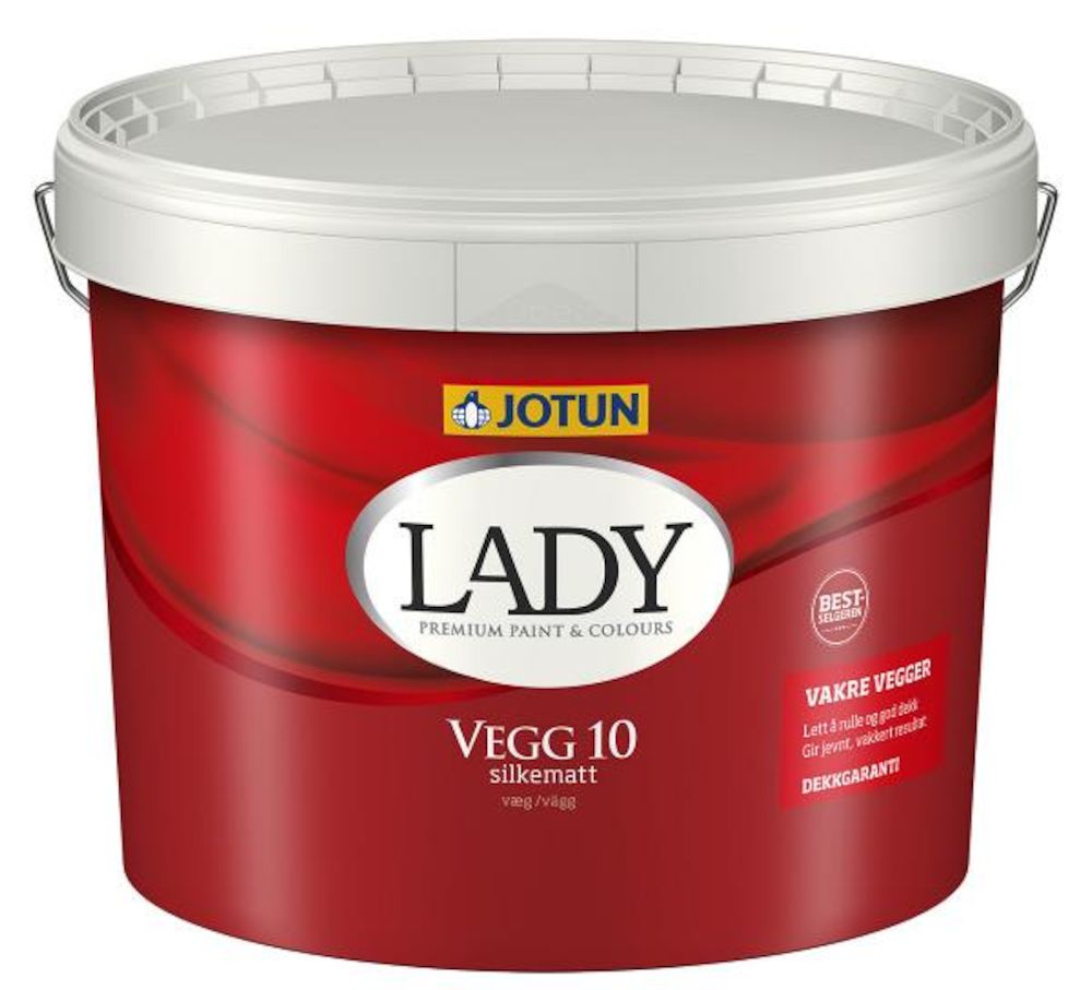Lady Vegg 10 Hvit - base 9 l