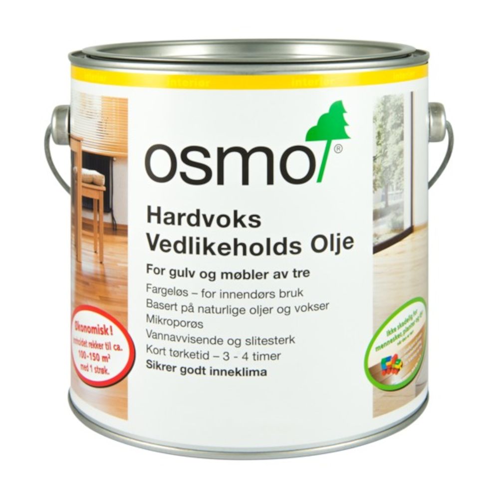 Osmo Hardvoks Utvendig 3081 Silkematt 2,5 l