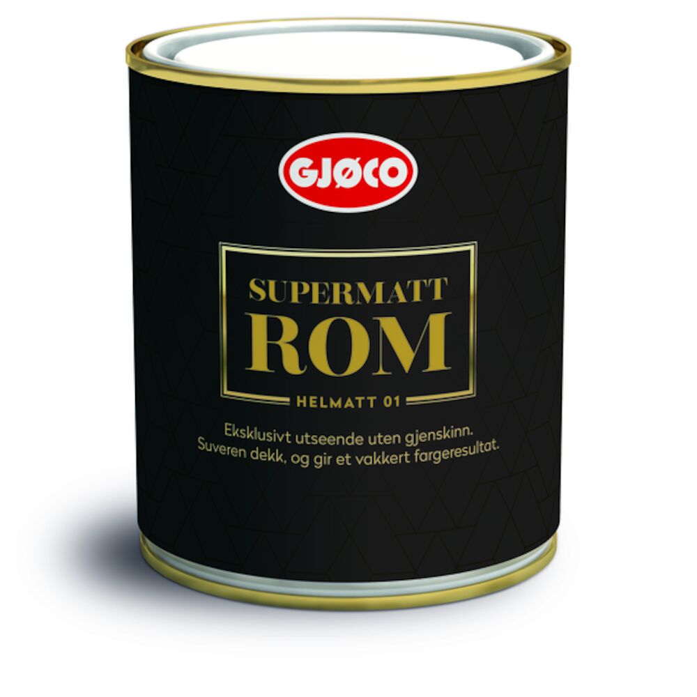 Gjøco Supermatt Rom 01 Hvit 0,68 l