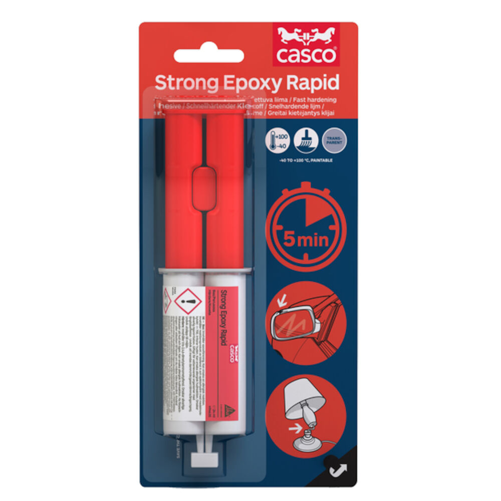 Casco Strong Epoxylim Rapid Sprøyte 2 x 12 ml