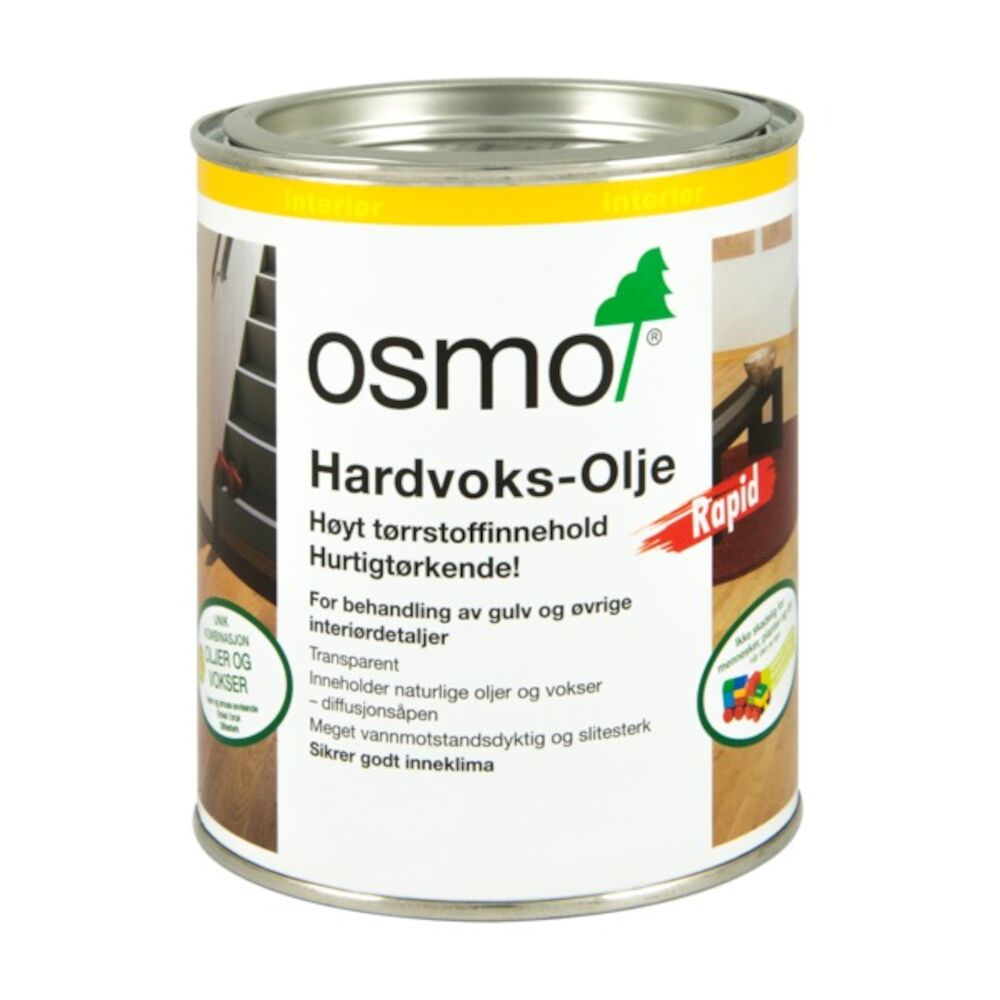 Osmo Hardvoksolje Rapid 3232 Silkematt 0,75 l