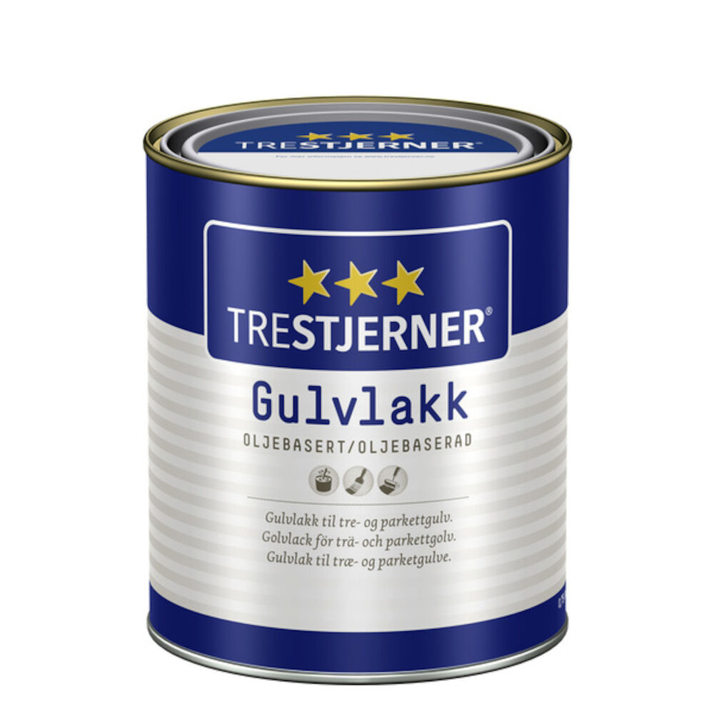 Trestjerner Gulvlakk Oljebasert Blank 0,75 l