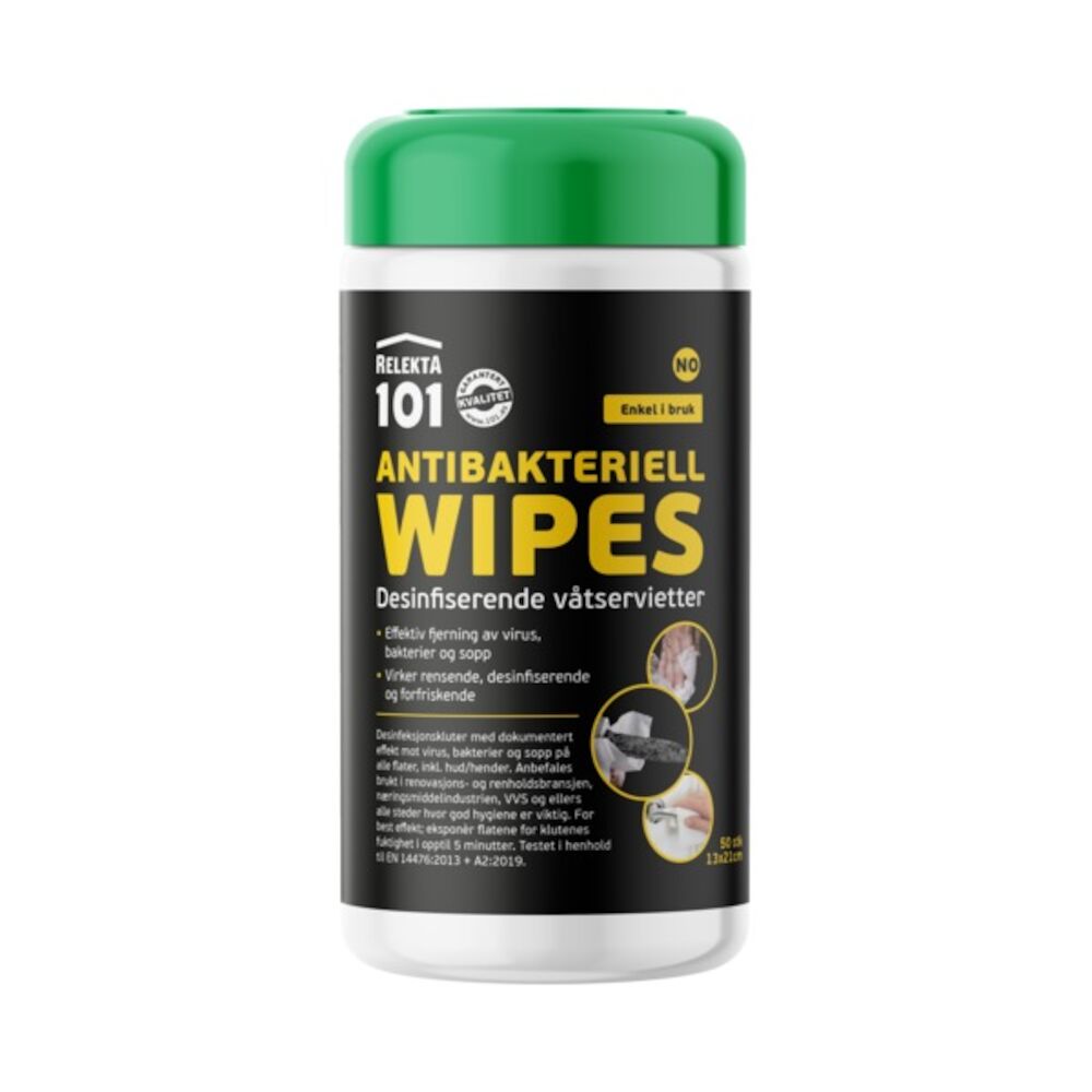 Relekta Wipes 101 Antibac a 50 stk