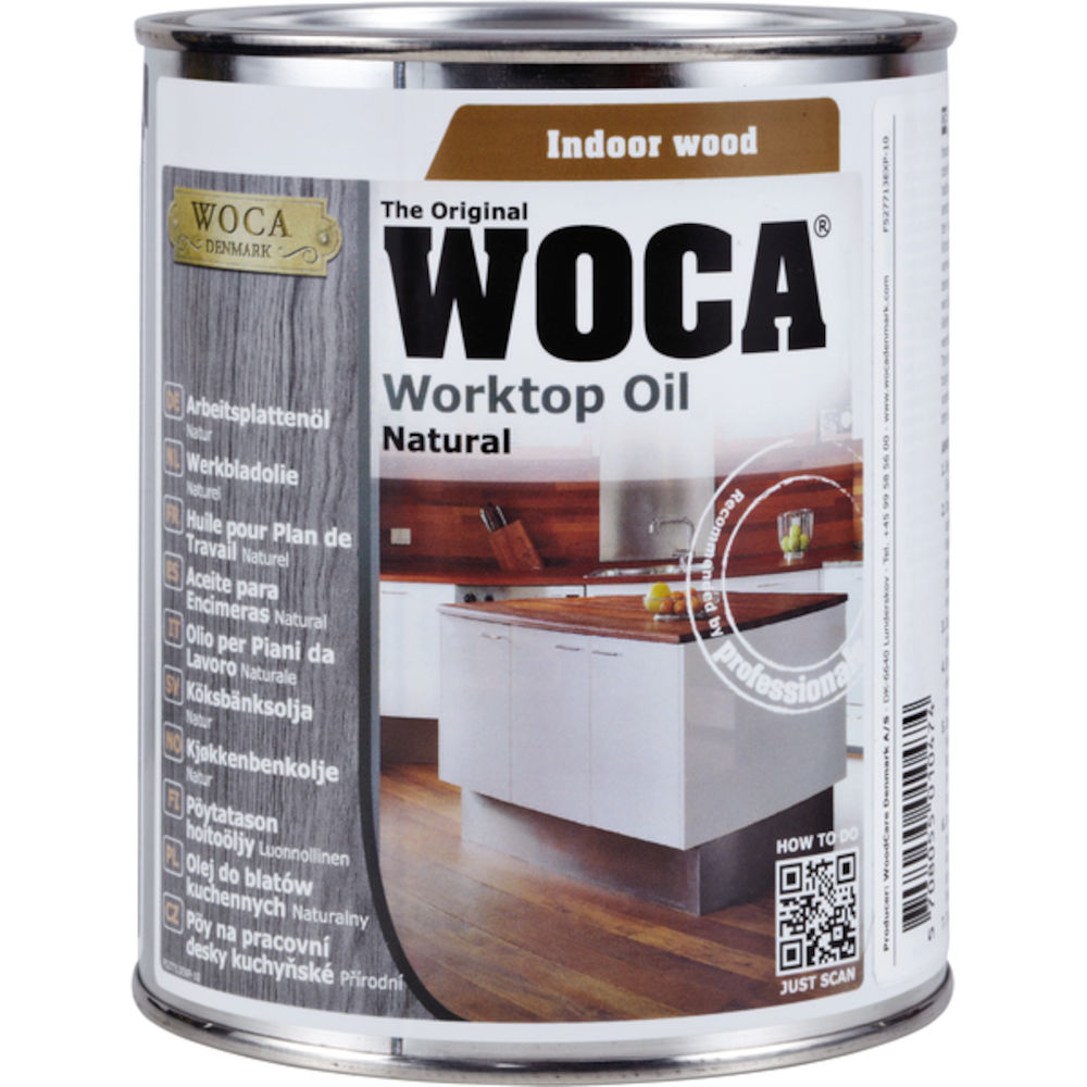 Woca Kjøkkenbenk Olje Natur 0,75 l