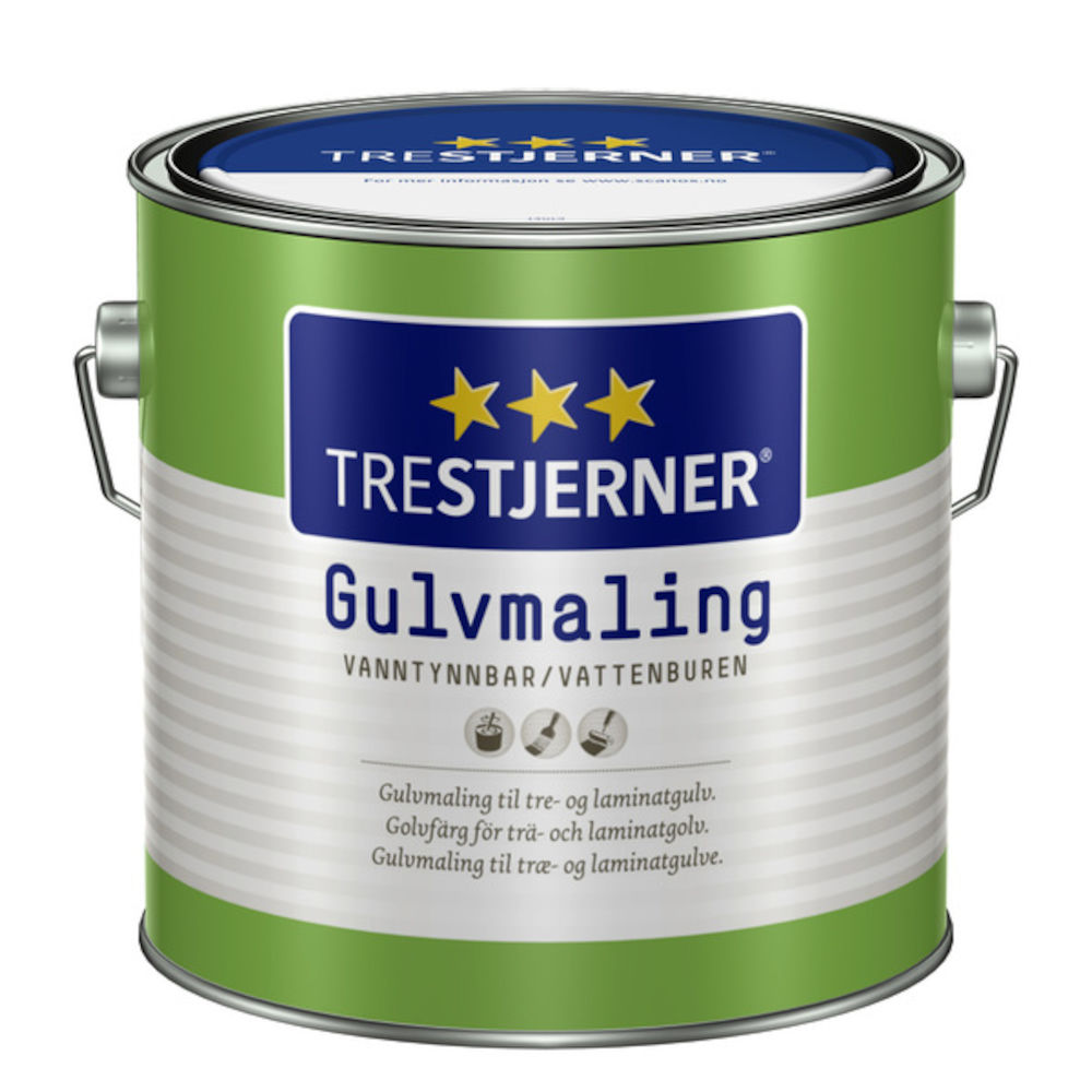 Trestjerner Gulvmaling Halvblank A - base 2,7 l