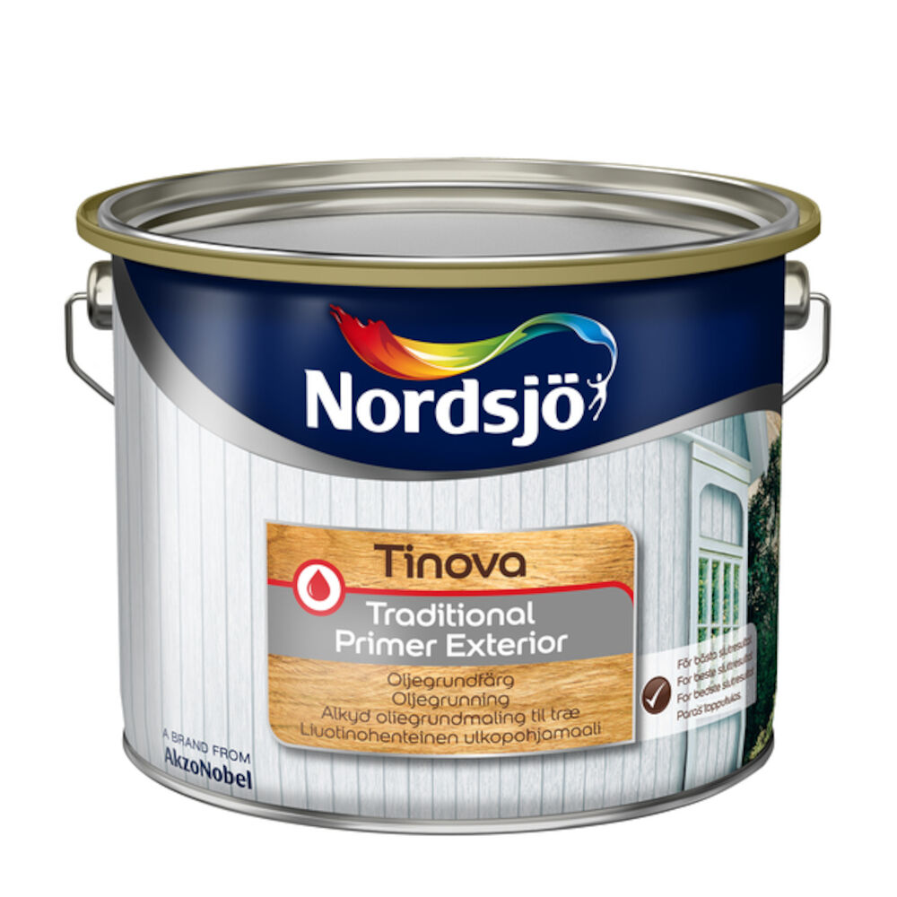 Nordsjø Tinova Traditional Primer Exterior Hvit 10 l