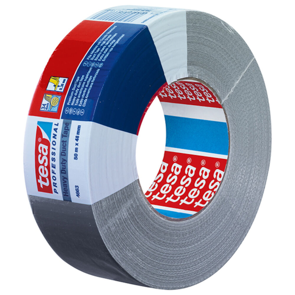 Tesa Duct tape Sølv 48 mm x 50 m