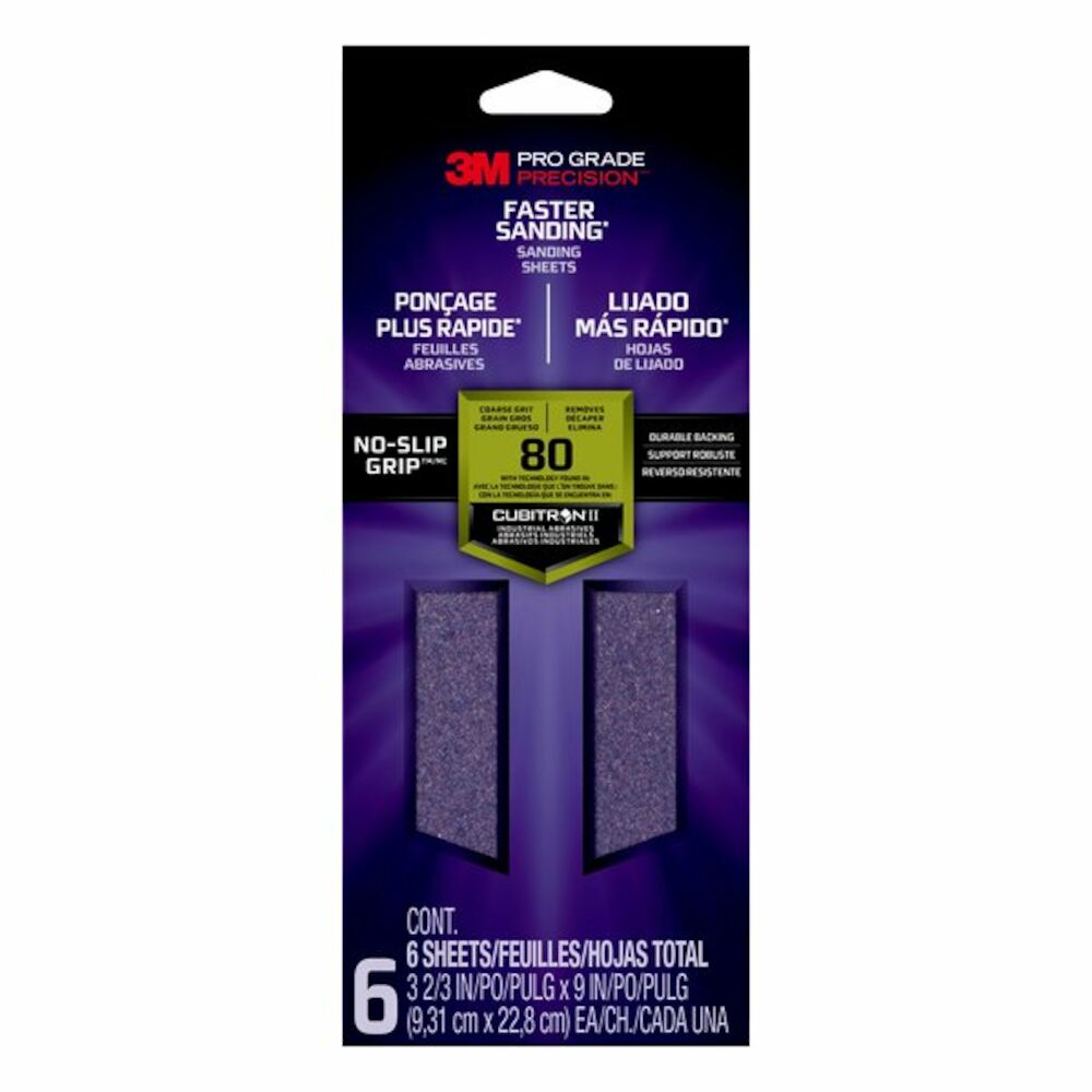3M Slipepapir Pro Grade 6 stk - P80