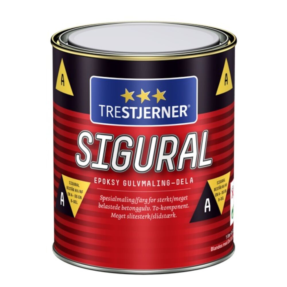 Trestjerner Sigural Epoxy - 22 Skygrå 0,62 l