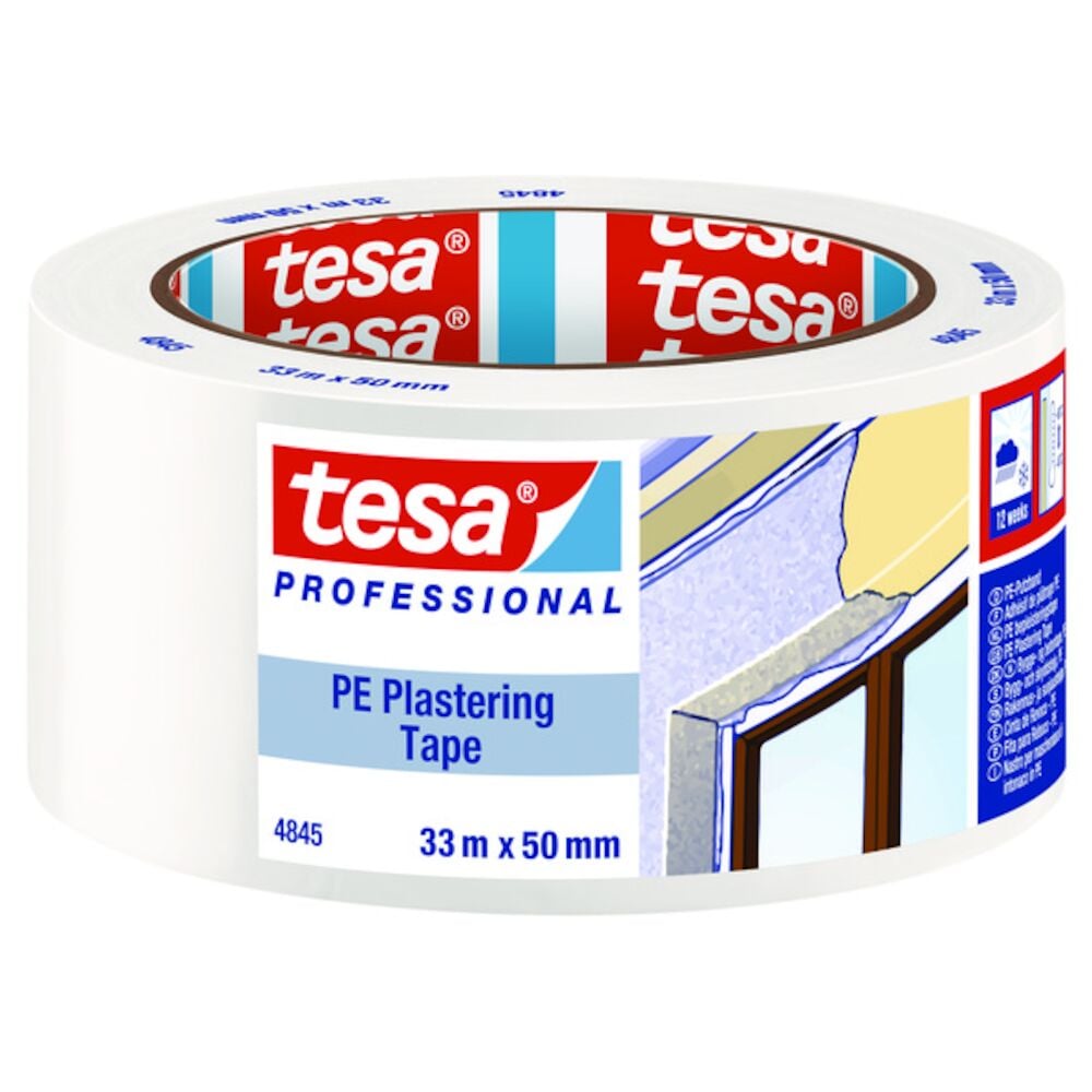 Tesa Byggtape Hvit - 50 mm x 33 m