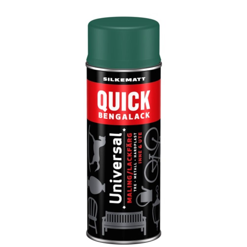 Quick Bengalack Spray Grønn Calsedon Silkematt 400ml