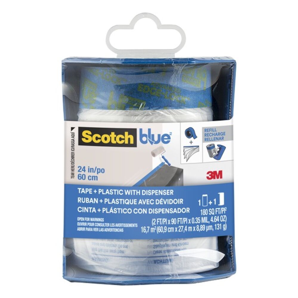 3M Scotch Hand-Masker Maskeringsfilm i Dispenser 60 cm x 27,4 m
