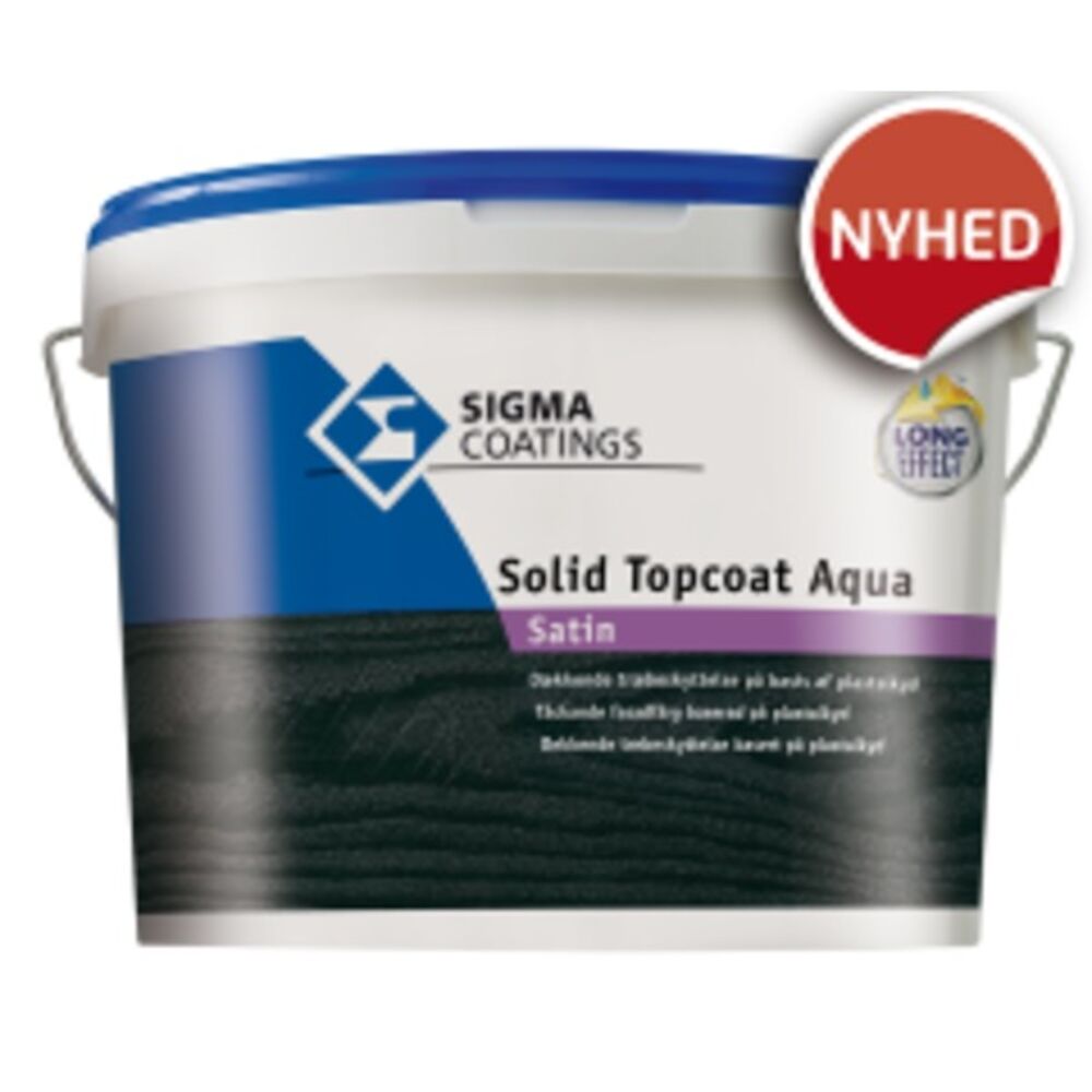 Sigma Solid Topcoat Aqua Hvit/LN - Base 10 l