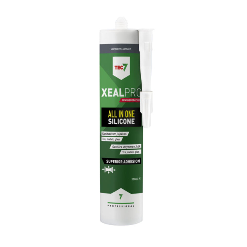 Tec 7 Silikonfug Xealpro Antrasitt 310 ml