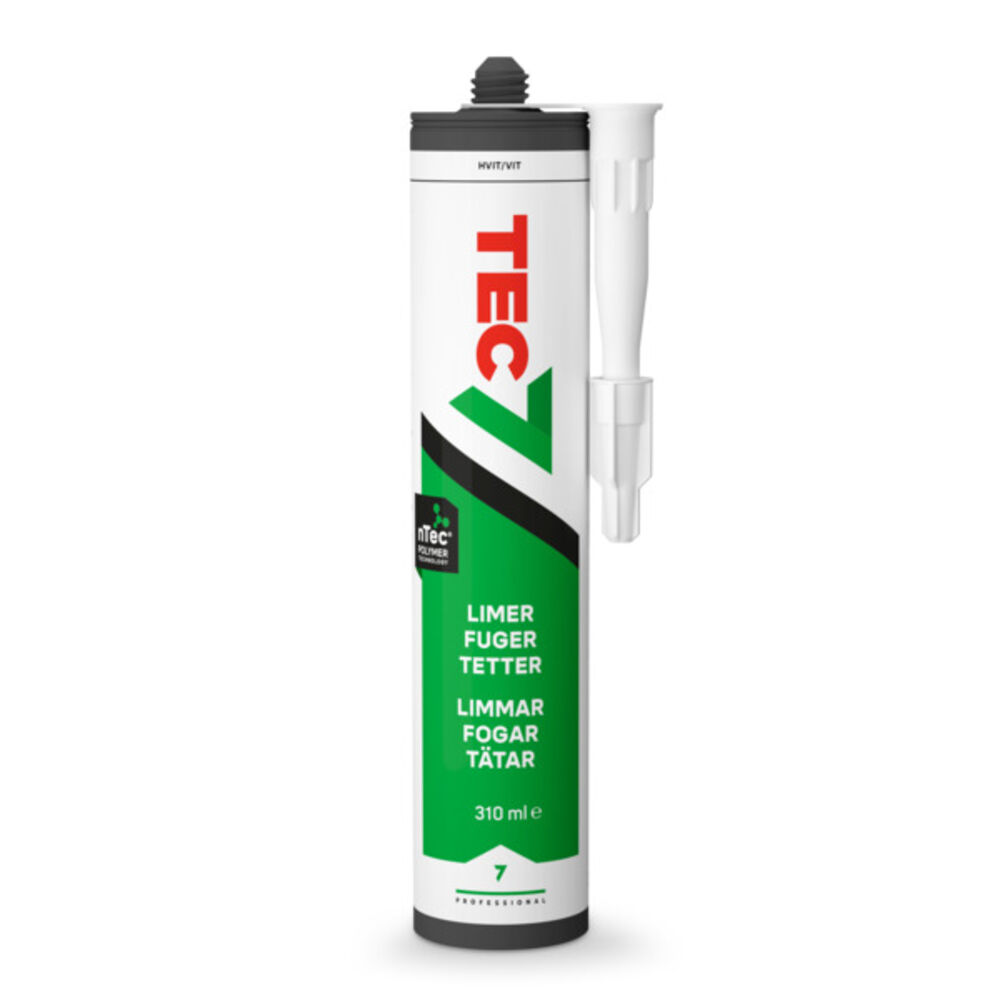 Tec7 Lim / Tett / Fugemasse Hvit 310 ml