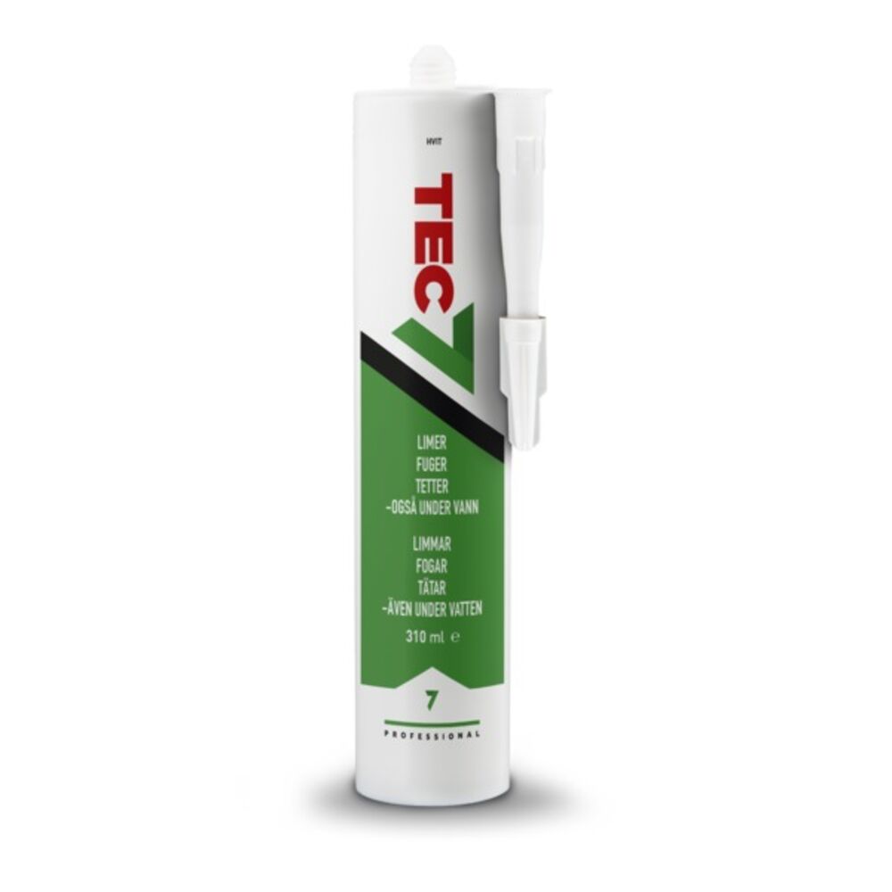 Tec7 Lim / Tett / Fugemasse Hvit 310 ml