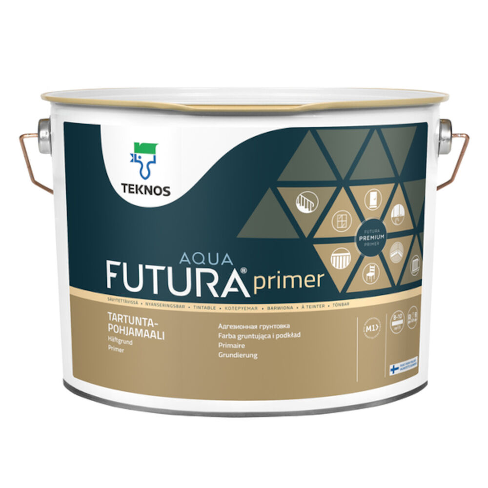 Teknos Futura Aqua Primer - Hvit 9 l