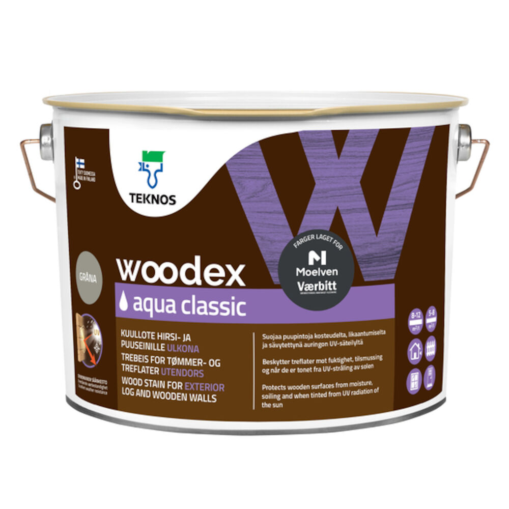 Woodex Aqua Classic - Gråna 3 l