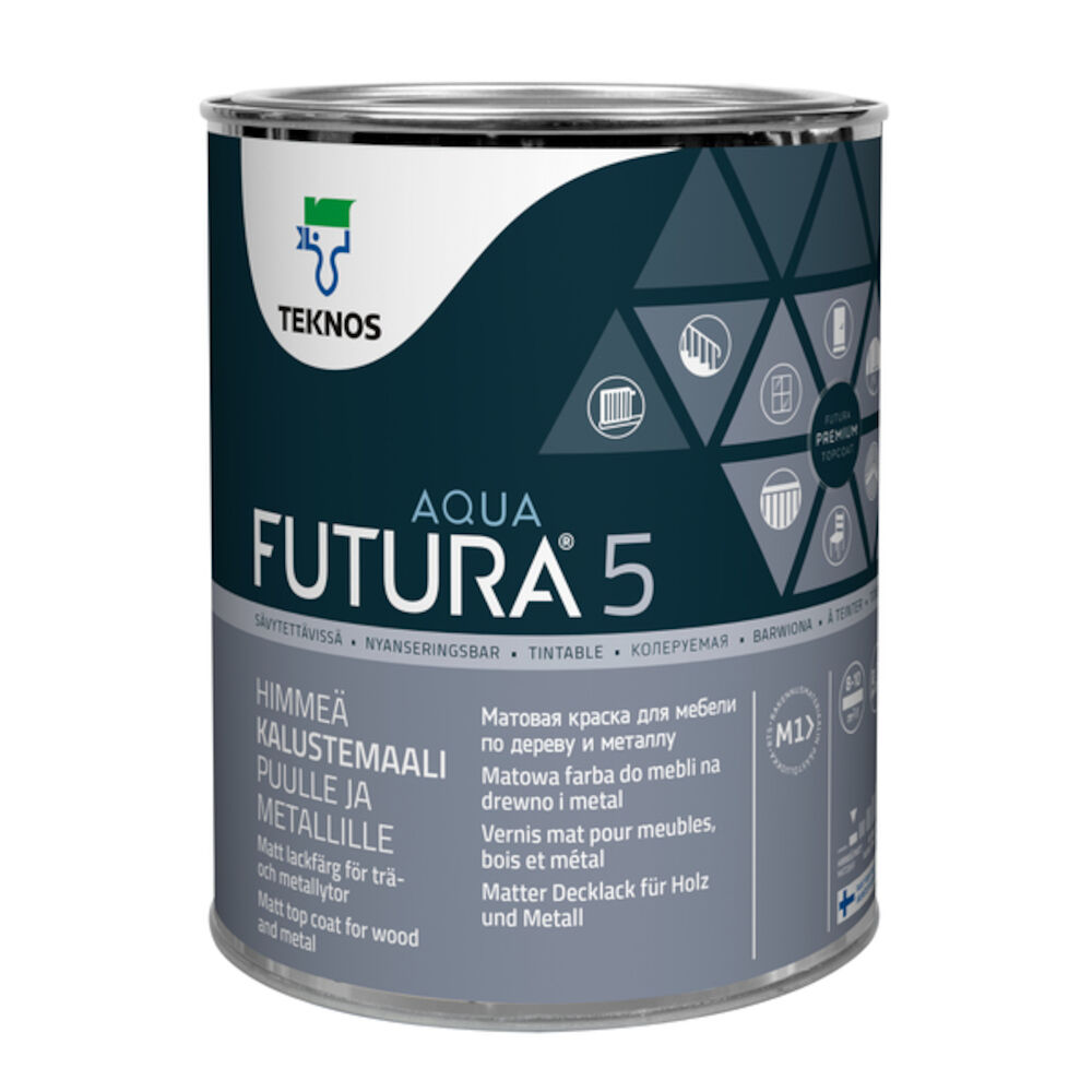 Teknos Futura Aqua - Base 1 Matt 0,9 l
