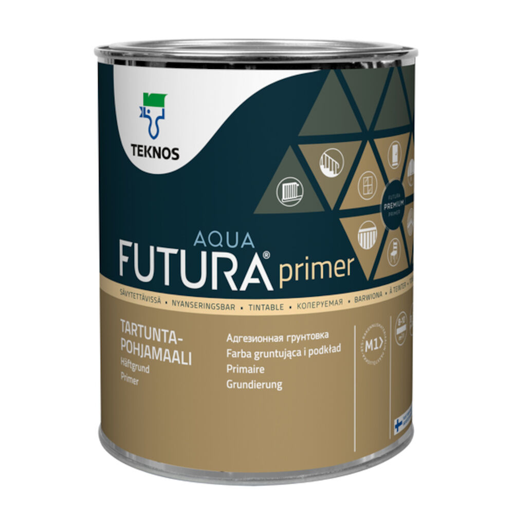 Teknos Futura Aqua Primer - Hvit 0,9 l