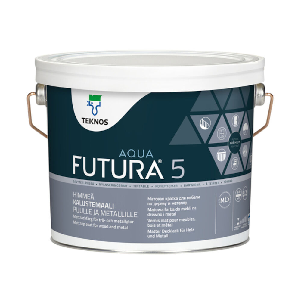 Teknos Futura Aqua - Base 3 Matt 0,9 l