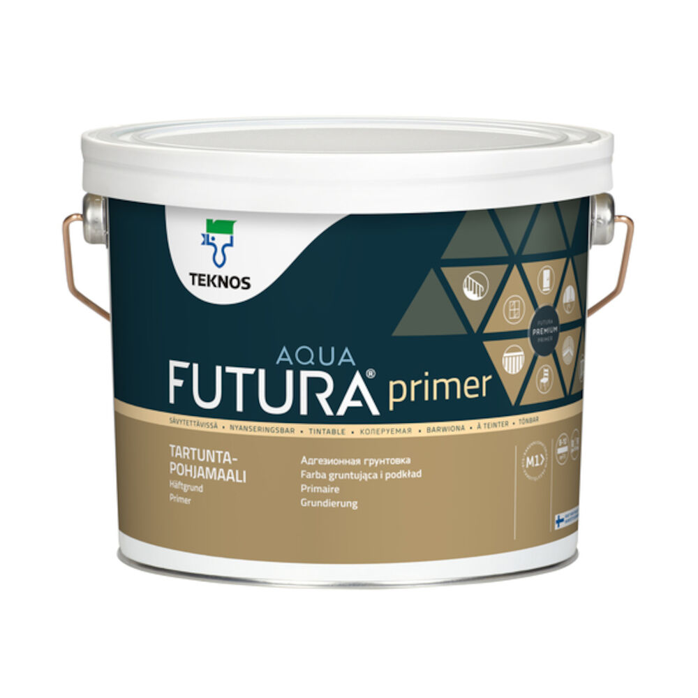 Teknos Futura Aqua Primer - Hvit 2,7 l