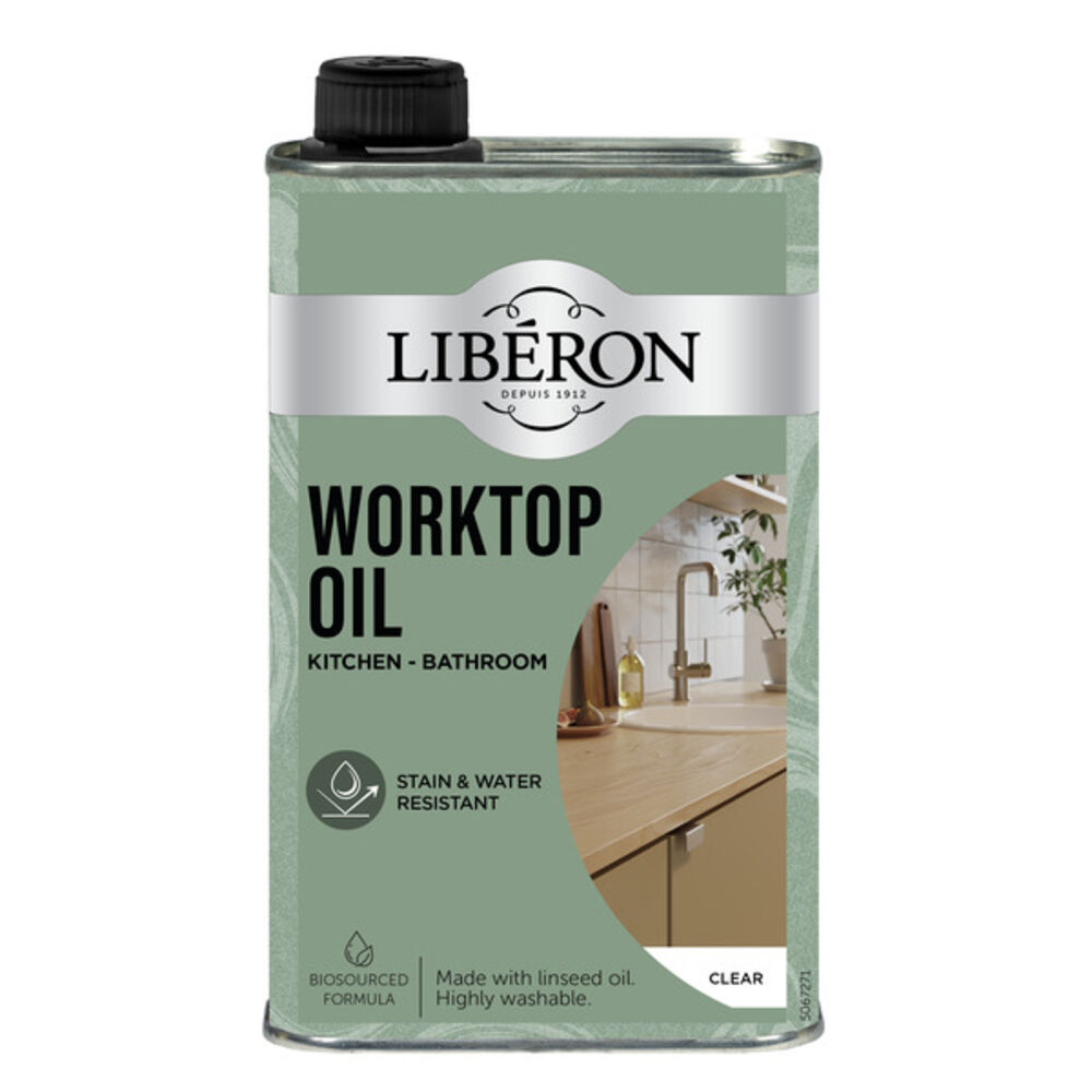 Liberon Worktop Oil Kjøkkenbenk Olje Klar 0,5 l